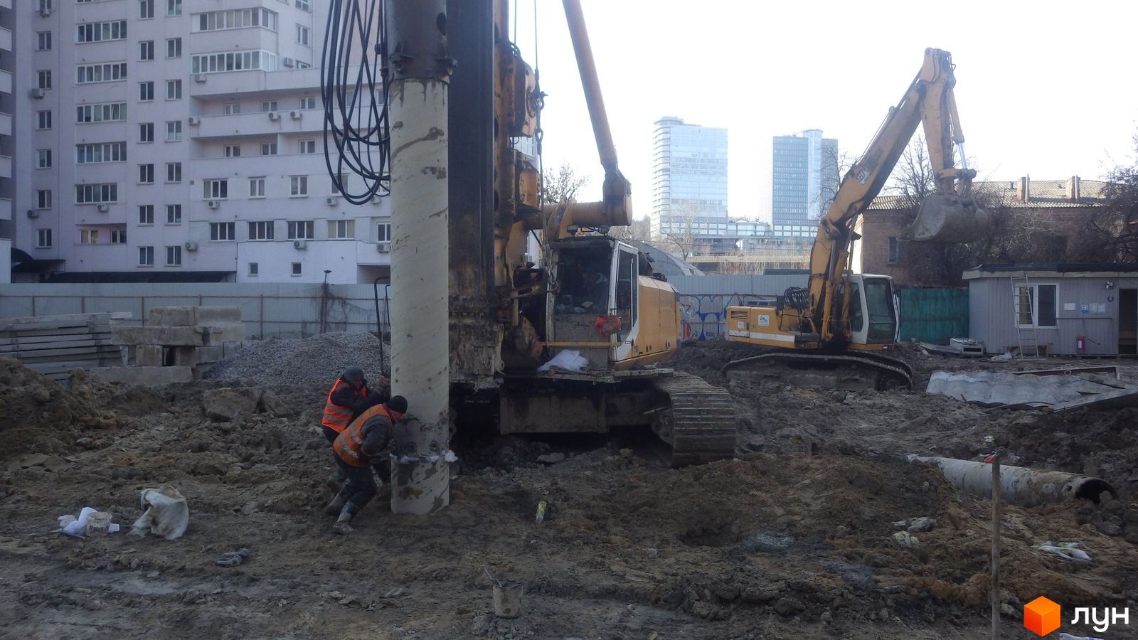 Хід будівництва вул. Казимира Малевича, 44, 46, , лютий 2019