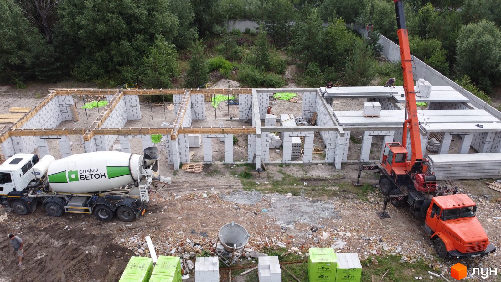 Ход строительства КГ Prydesennya Eco Village, 0, июнь 2020
