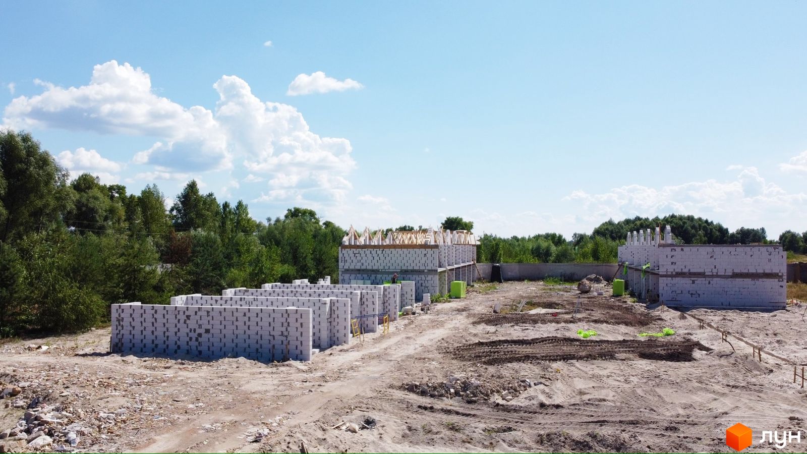 Ход строительства КГ Prydesennya Eco Village, 0, август 2020