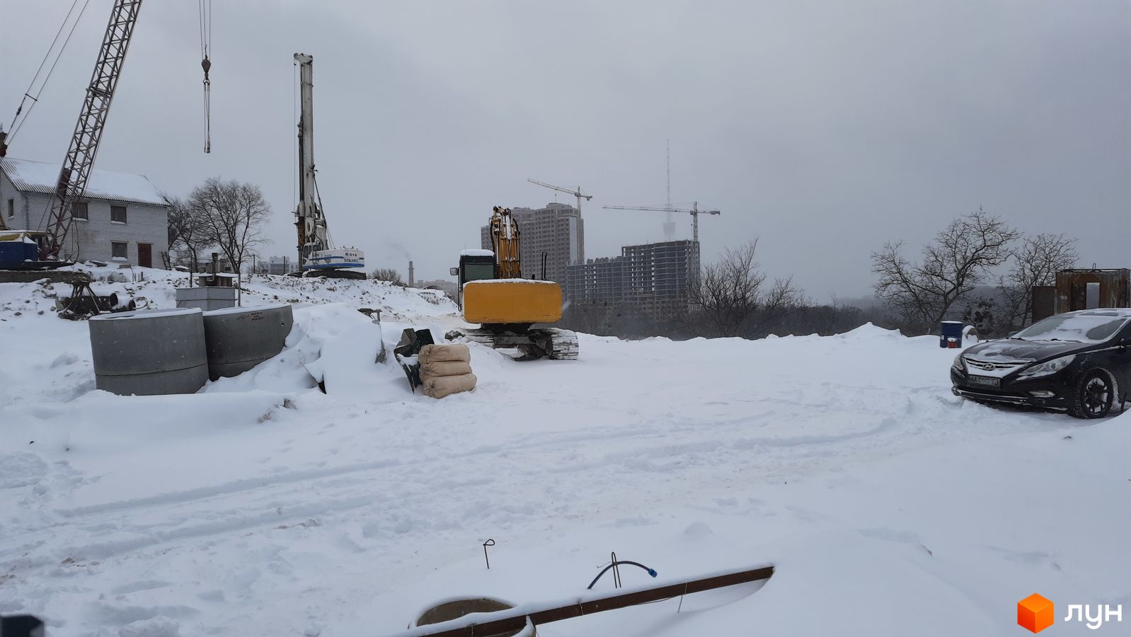 Ход строительства ЖК Киевская Швейцария, 0, февраль 2021