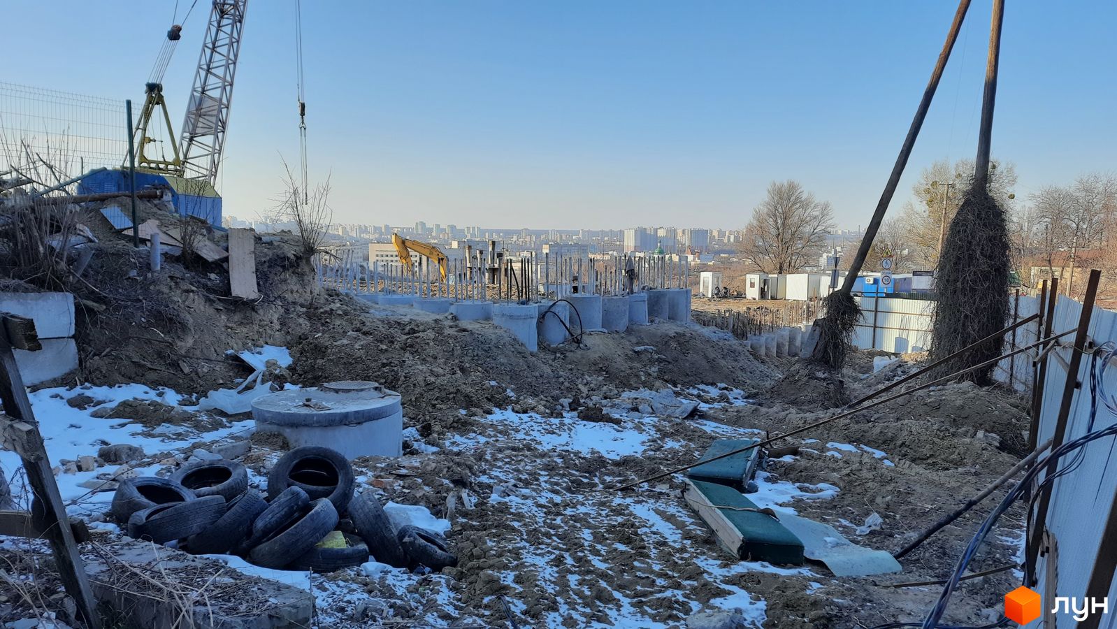 Ход строительства ЖК Киевская Швейцария, 0, март 2021