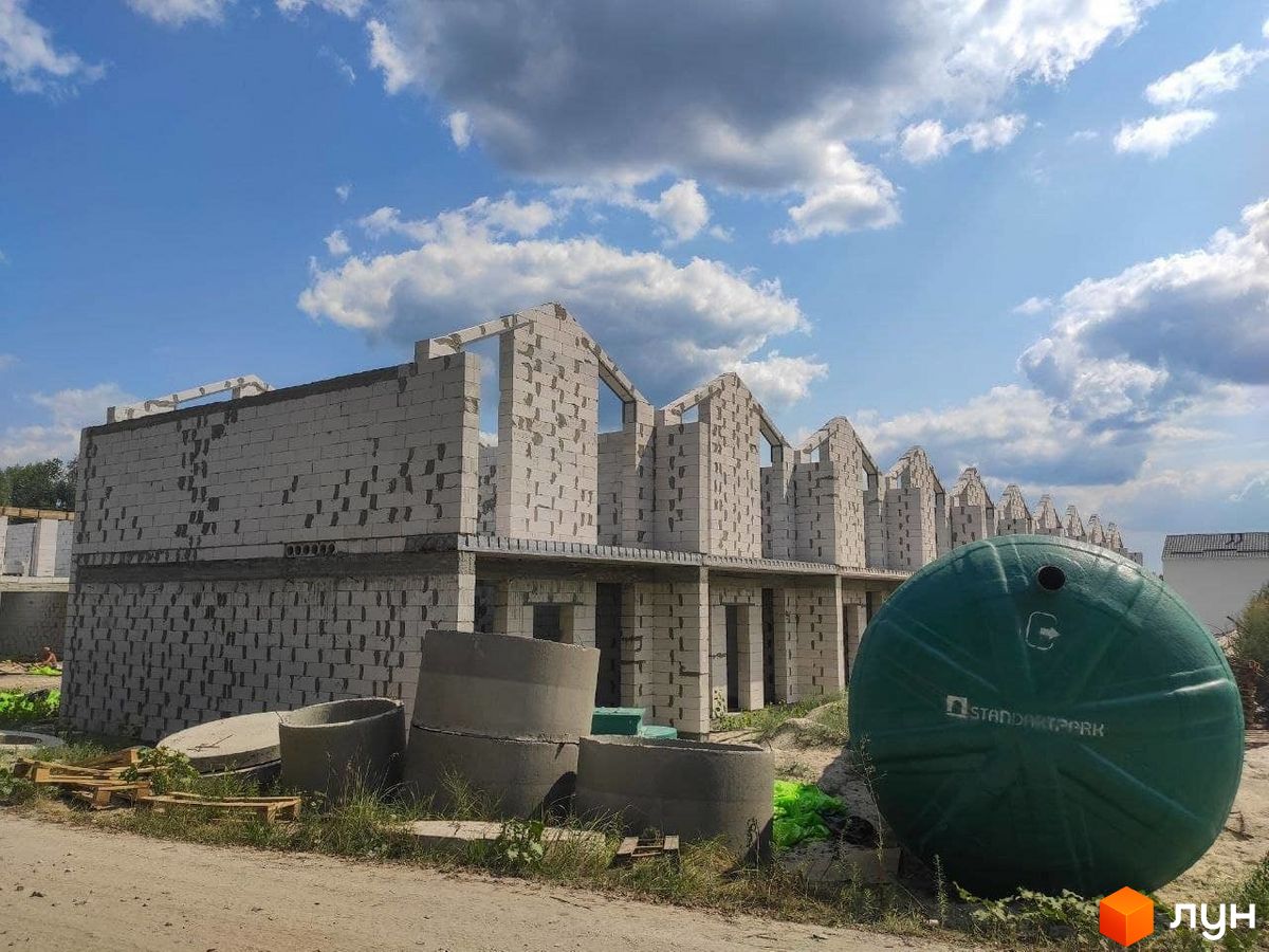 Ход строительства КГ Prydesennya Eco Village, 0, август 2021