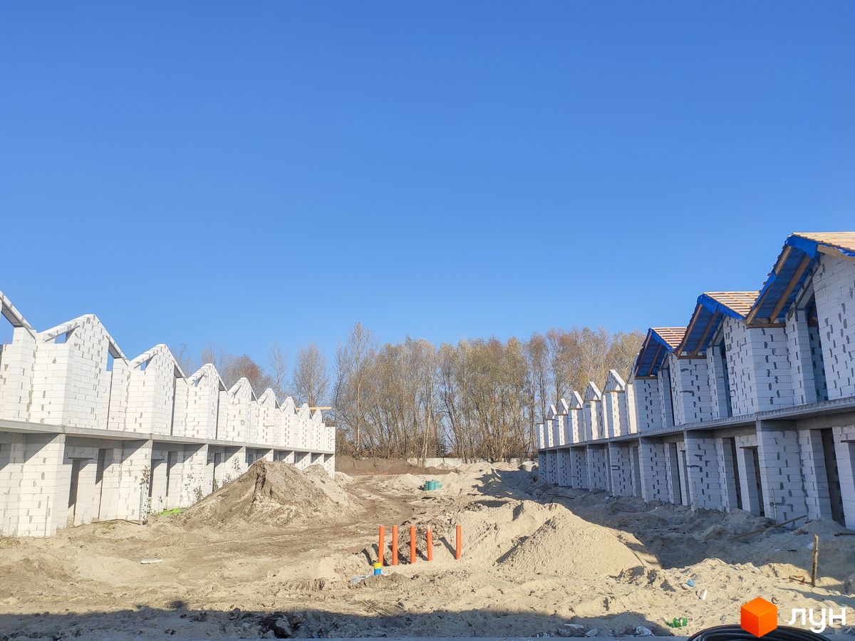Ход строительства КГ Prydesennya Eco Village, 0, ноябрь 2021