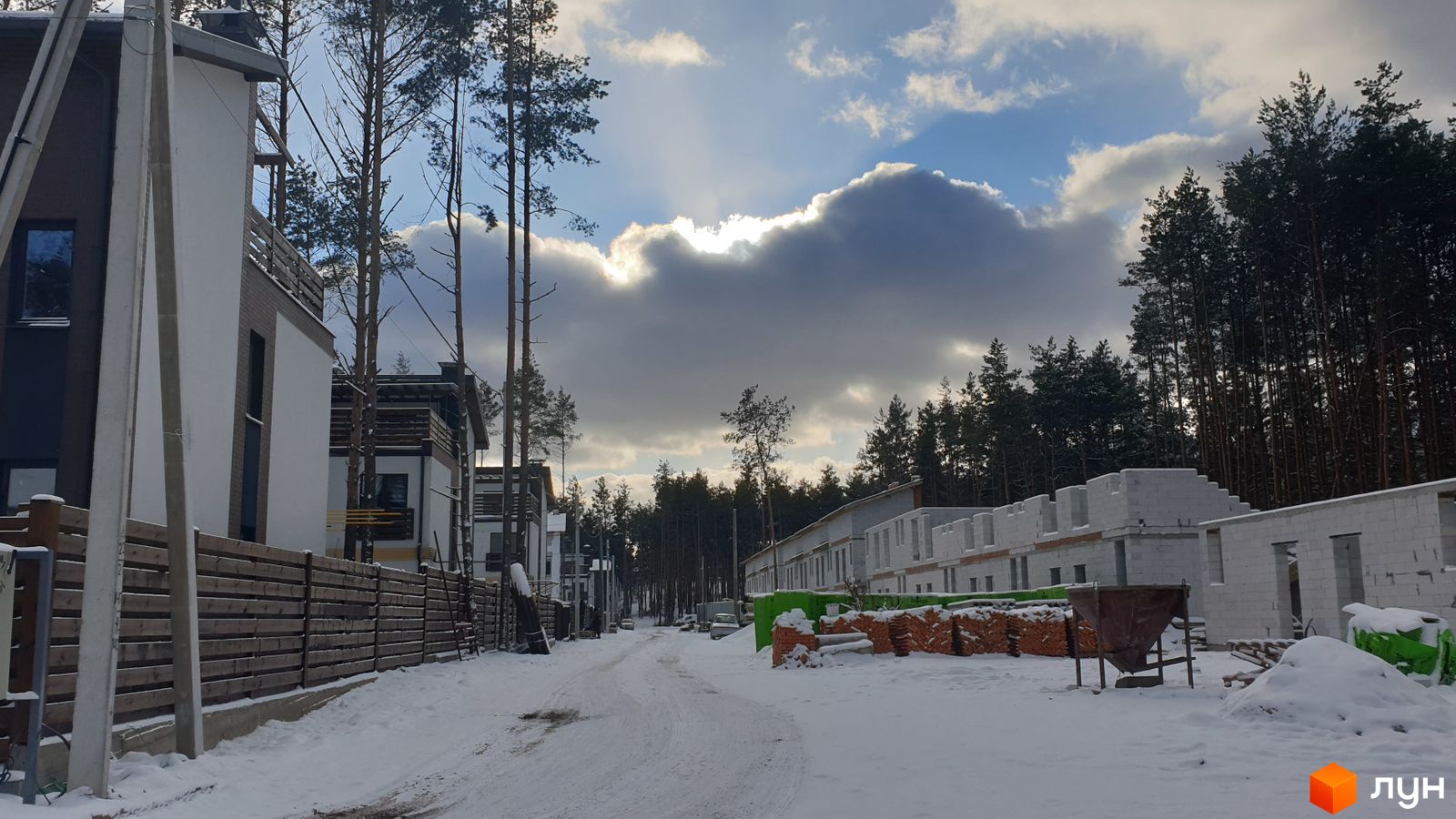 Хід будівництва КМ Лісове-3, 0, січень 2022