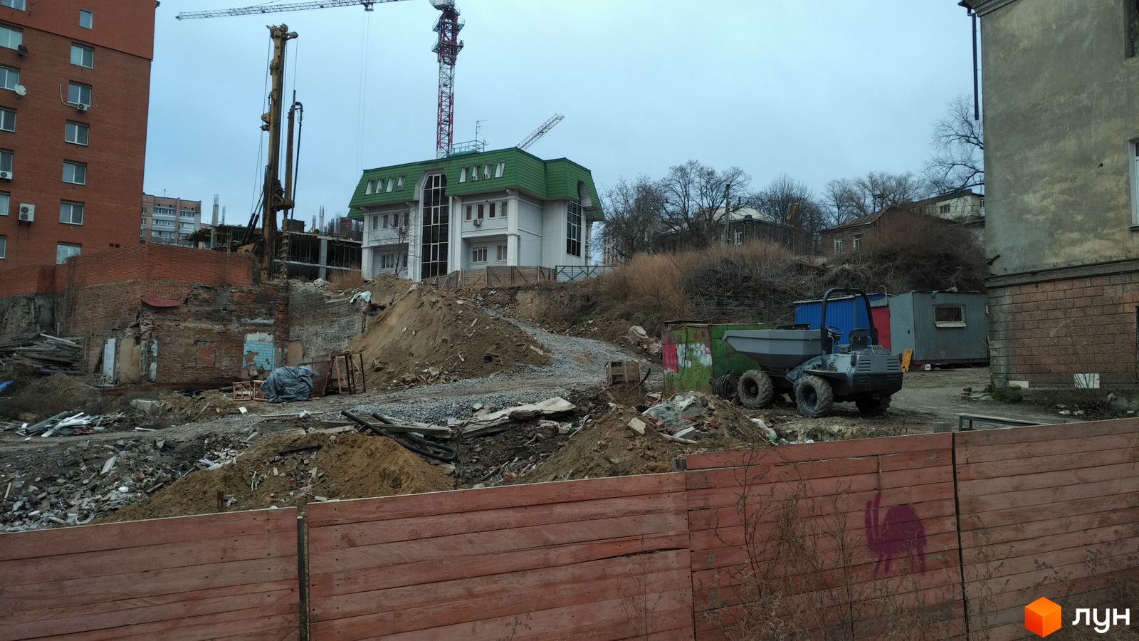 Хід будівництва БФК Ermolaev Center II, 0, грудень 2021