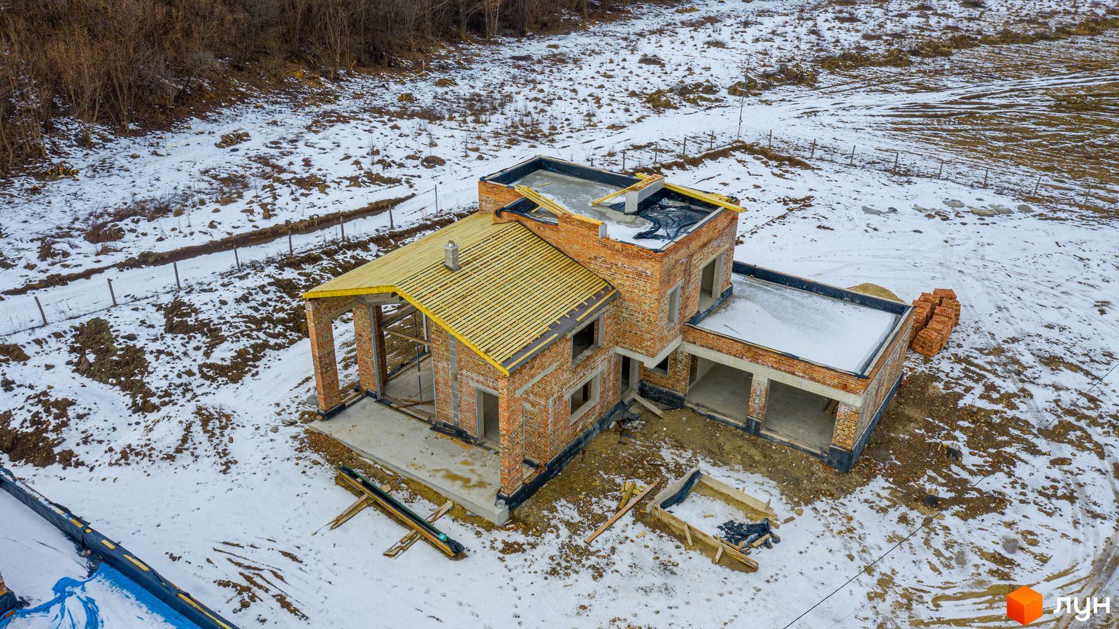 Ход строительства КГ OZON Village, 0, февраль 2022