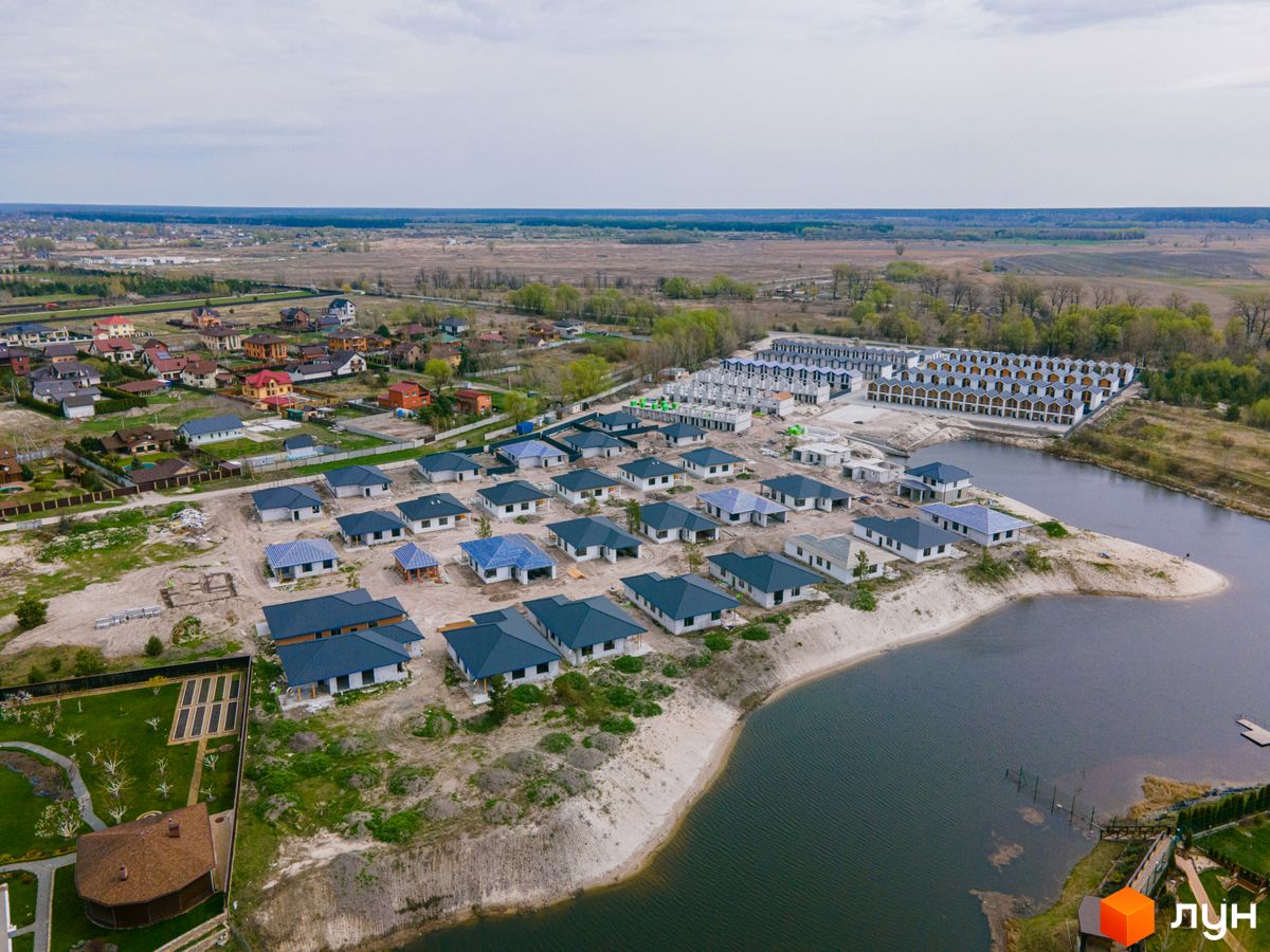 Ход строительства КГ Prydesennya Eco Village, 0, апрель 2022