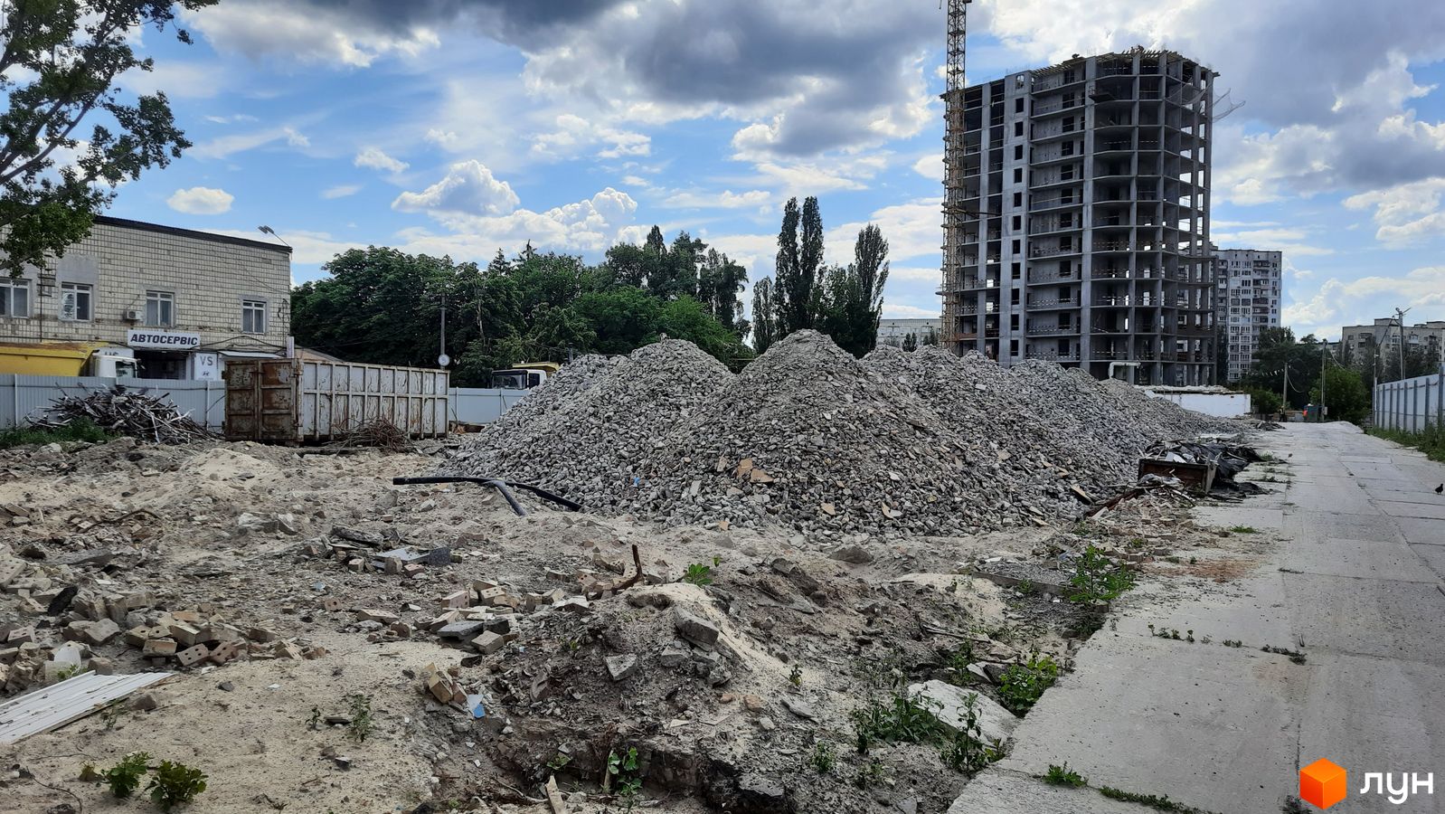 Ход строительства ЖК Rusaniv Residence Towers, 0, июнь 2022
