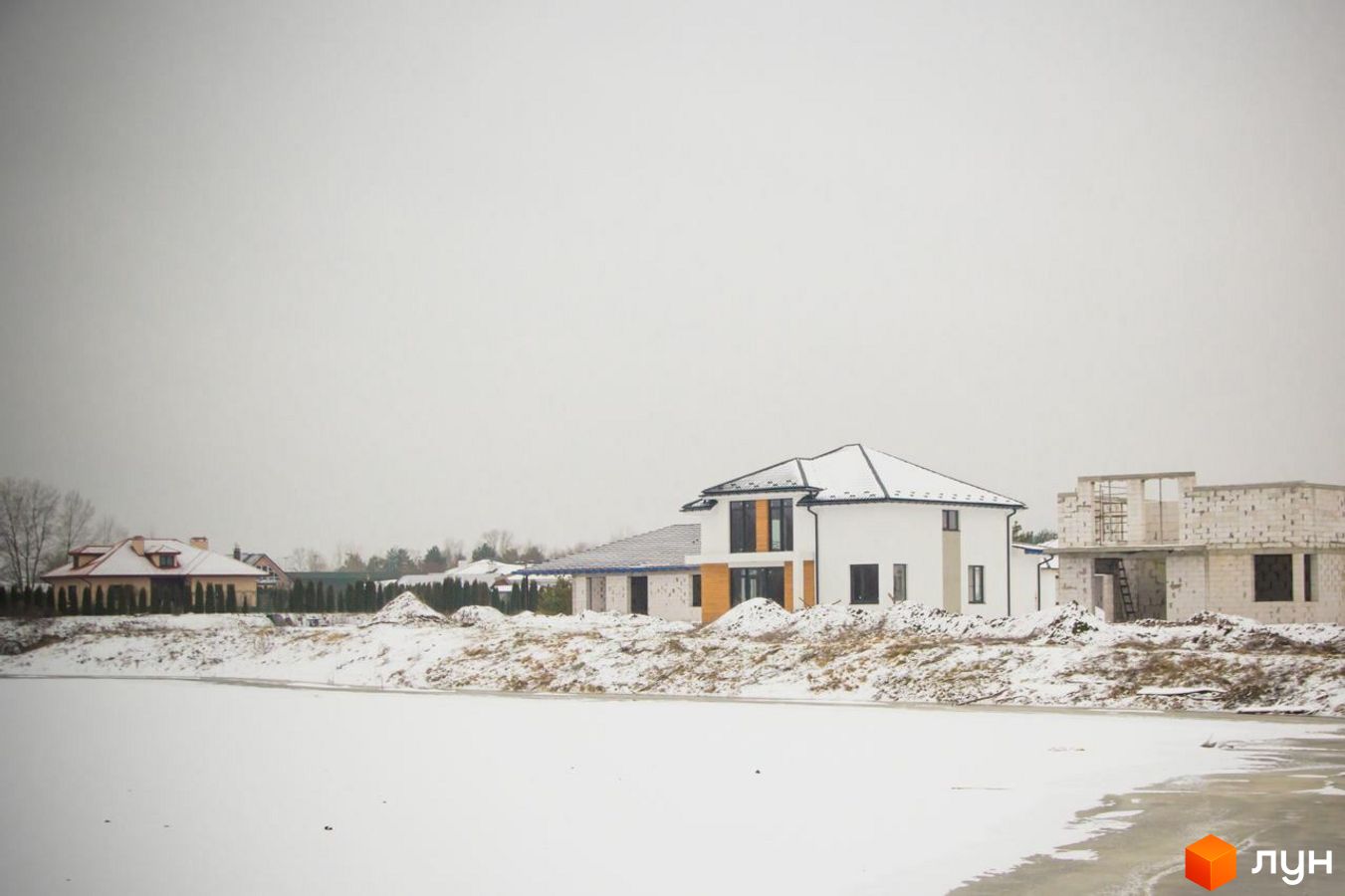 Ход строительства КГ Prydesennya Eco Village, 0, февраль 2023