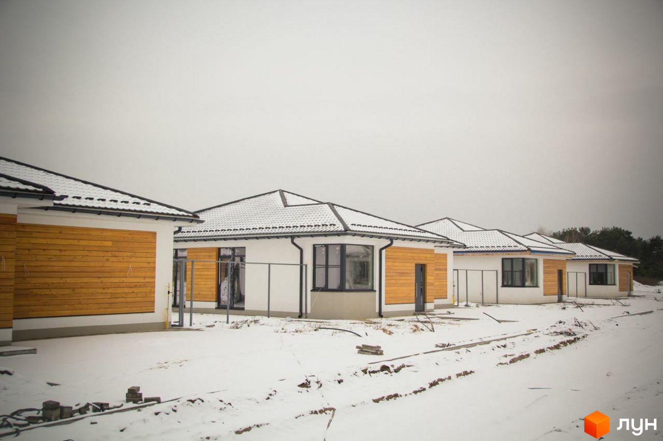 Ход строительства КГ Prydesennya Eco Village, 0, февраль 2023