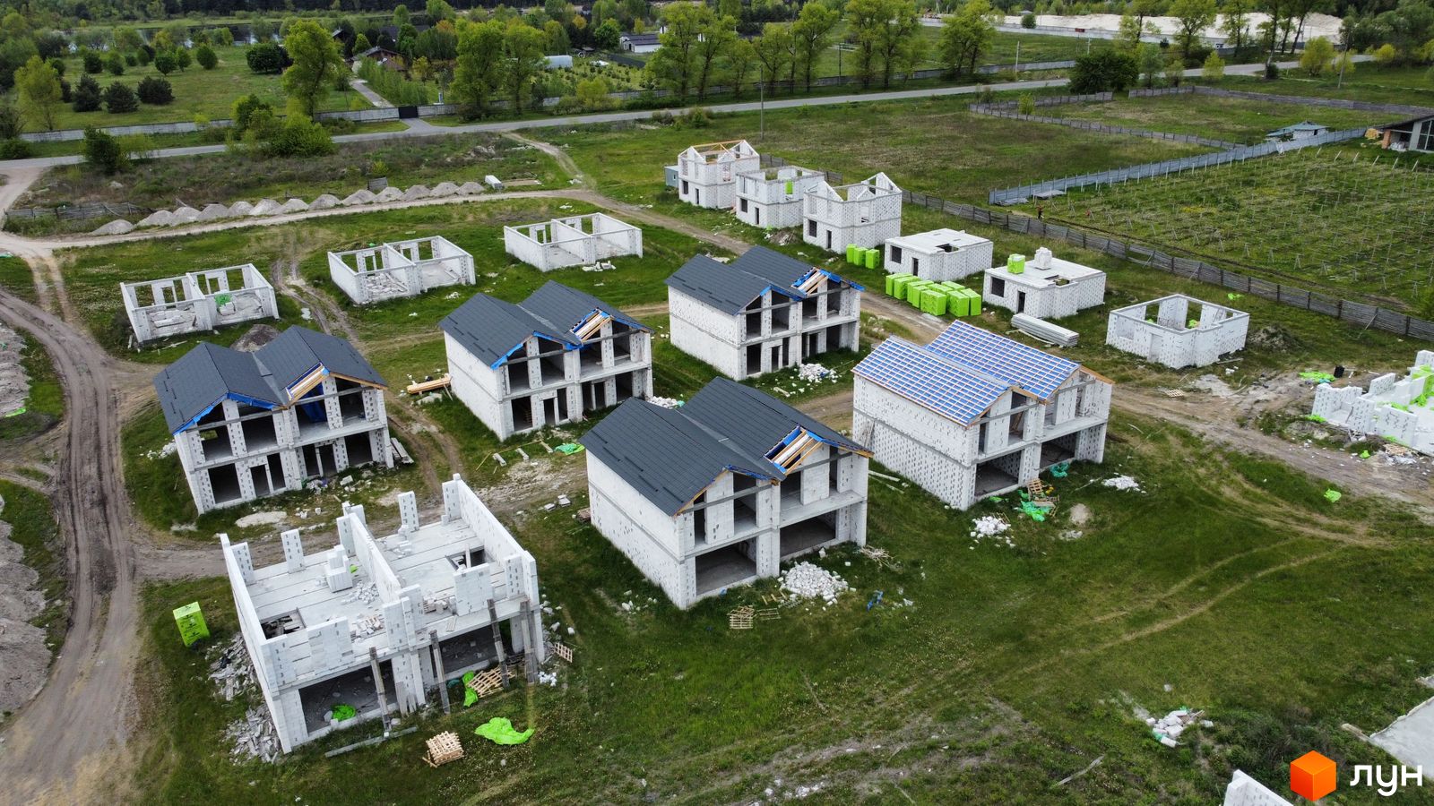 Ход строительства КГ Gardd House Eco Village, 0, май 2023
