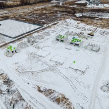 Ход строительства КГ Gardd House Eco Village, 0, январь 2022