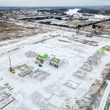 Ход строительства КГ Gardd House Eco Village, 0, январь 2022