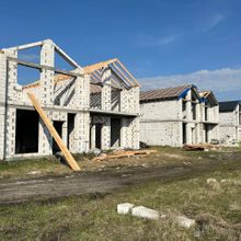 Ход строительства КГ Gardd House Eco Village, 0, апрель 2023