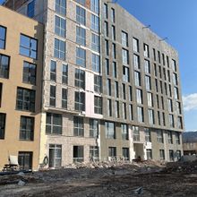 Ход строительства ЖК Містечко Підзамче, ЖК Брама (секции В5-В6), февраль 2025