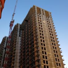 Ход строительства ЖК 4 сезона, 4 дом, май 2025