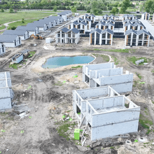 Ход строительства КГ Gardd House Eco Village, 0, май 2025