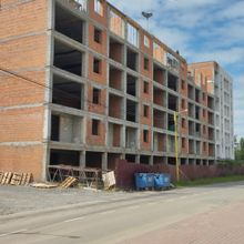 Ход строительства ул. Богомольца, 19, 1 дом (секции 4-5), май 2025