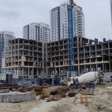 Ход строительства ЖК Dnipro Island, 1 дом, май 2025