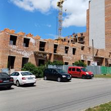 Хід будівництва вул. Степана Бандери, 80, 4-5 секції, липень 2025