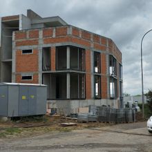 Ход строительства пер. Вербный, 8, 8а, 1 дом, июль 2025