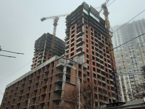 Ход строительства ЖК CRYSTAL RESIDENCE, 1 дом, декабрь 2021