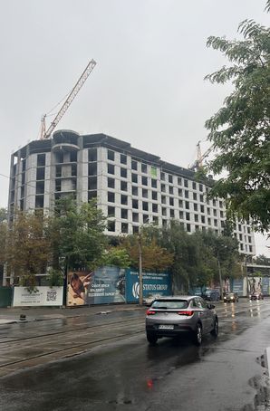 Ход строительства ЖК Podil Plaza & Residence, 2 дом, октябрь 2024