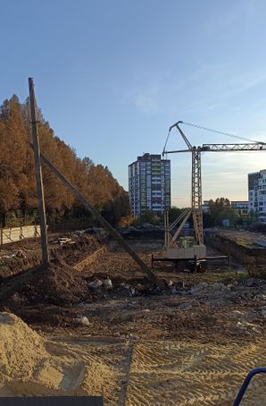 Ход строительства ул. Андрія Сахарова, 1 дом, октябрь 2024