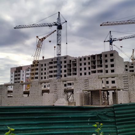 Ход строительства ЖК Птичка, дома 12, 19а, 19б, октябрь 2021