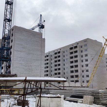 Ход строительства ЖК Птичка, дома 21б-21в, январь 2022