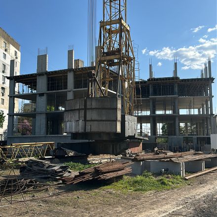 Ход строительства ЖК Гринвич Парк, 1-3 секции, май 2025