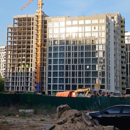 Ход строительства ЖК Феофания City, 2 дом, май 2025