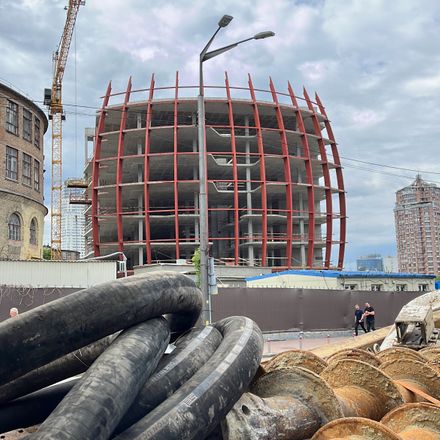 Хід будівництва вул. Князів Острозьких (Московська), 8, Будинок, травень 2025