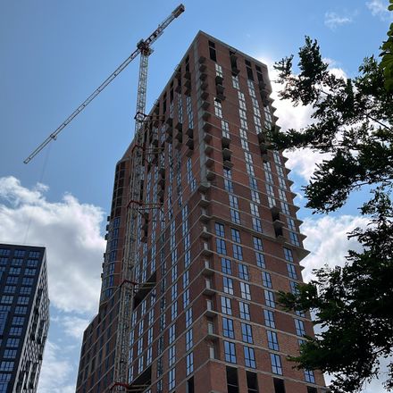 Ход строительства ЖК Greenville Park, 2 дом, июнь 2025