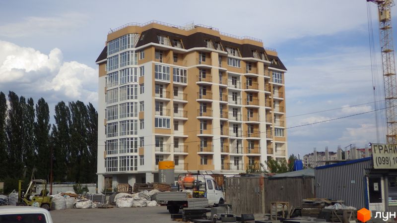 Ход строительства ЖК Жуляны, 1 дом, август 2017
