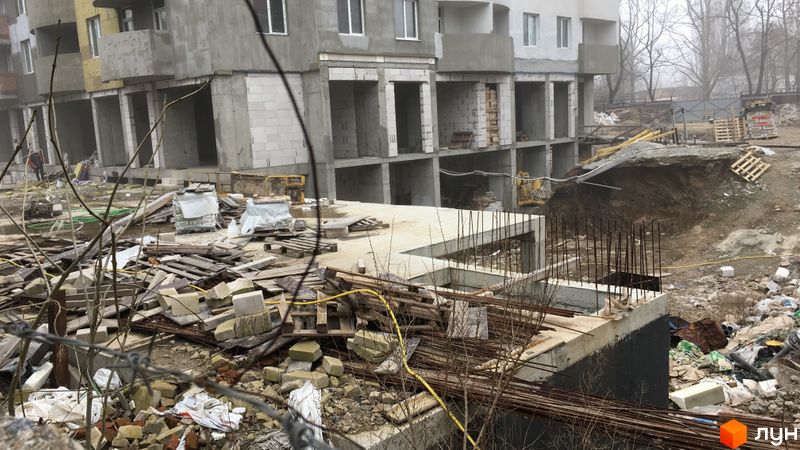 Ход строительства ЖК Башни Фонтана, , март 2018