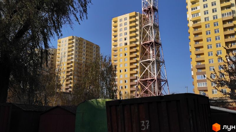 Ход строительства ЖК Солнечный, , октябрь 2019