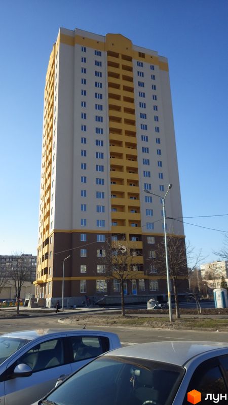 Хід будівництва вул. Булгакова, 13, , березень 2015
