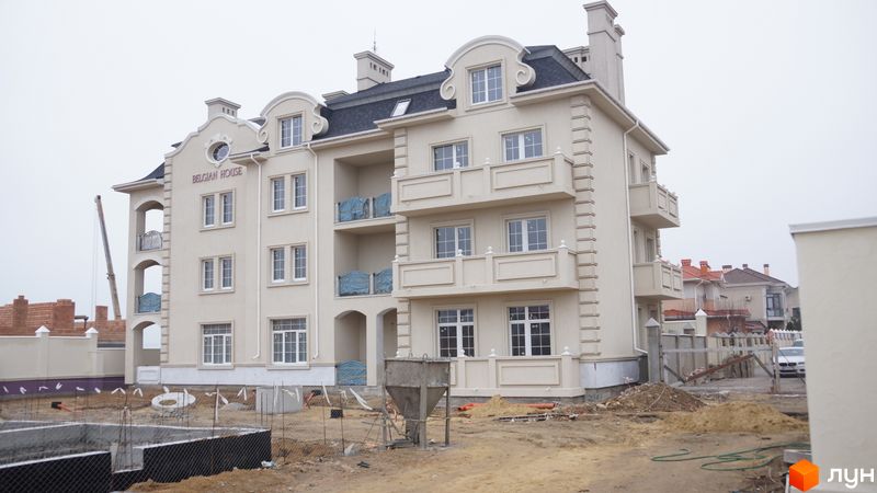 Ход строительства ЖК Бельгийский дом (Зеленый Мыс), , декабрь 2020