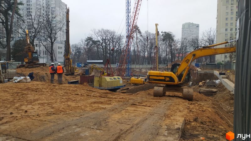 Ход строительства ЖК Chalet, , январь 2021