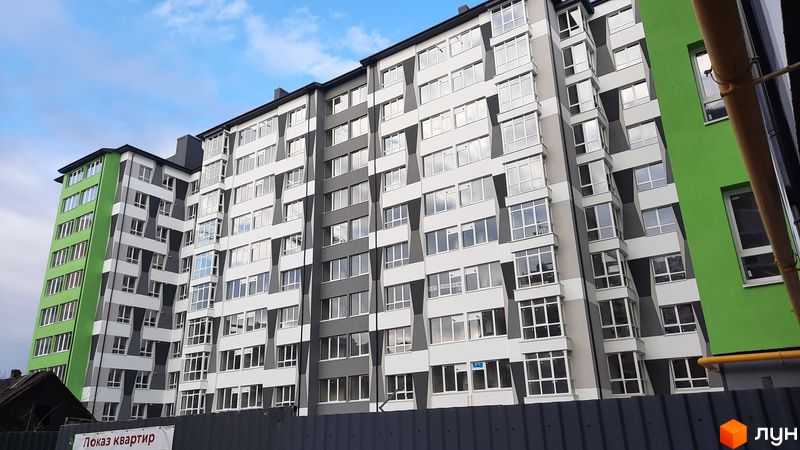 Ход строительства ЖК Пасічнянський Двір, 1 дом, февраль 2021