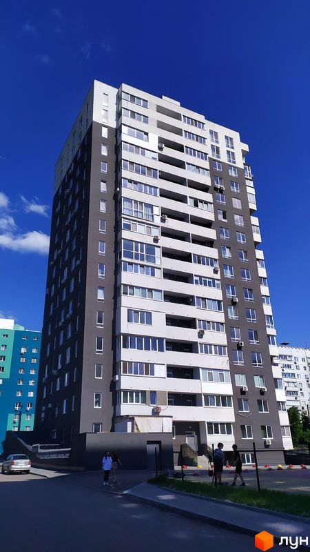 Хід будівництва ЖК Одеський, 1 будинок (вул. Качанівська, 19), червень 2021