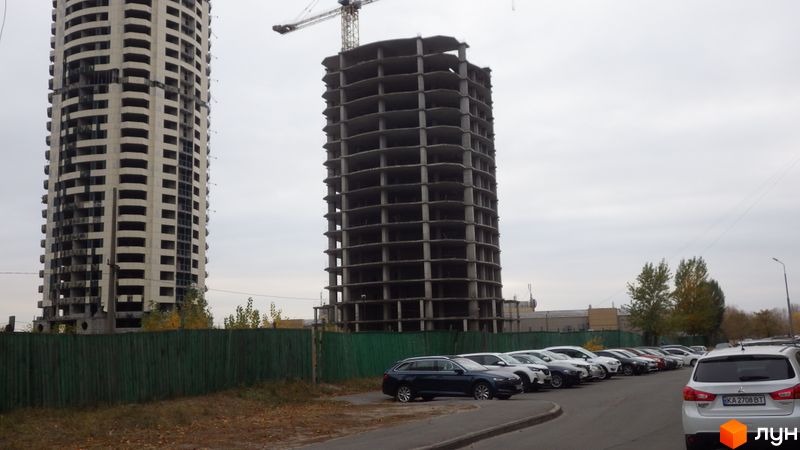 Хід будівництва ЖК Дніпровські вежі, 5 будинок, жовтень 2021