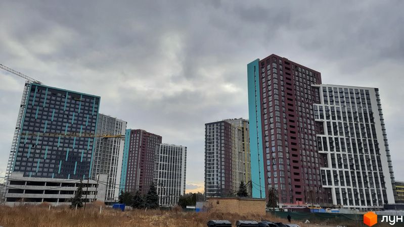 Хід будівництва ЖК Dibrova Park, 1-4 будинки, листопад 2021