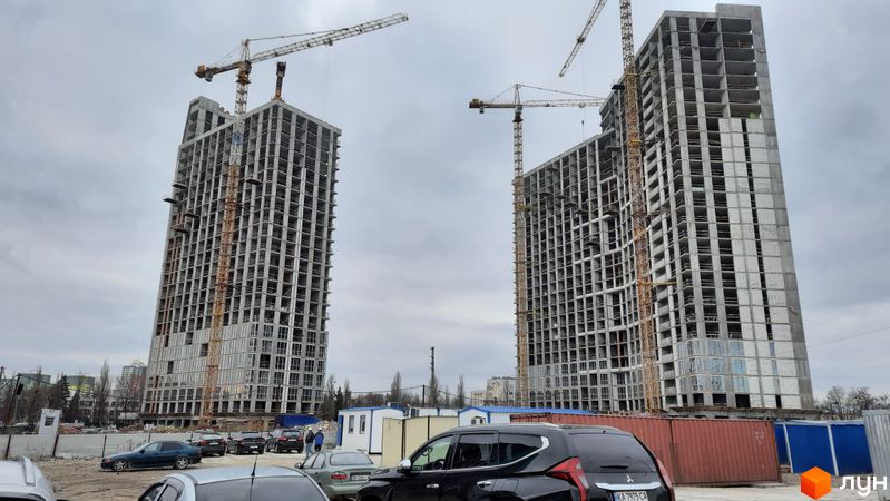 Хід будівництва ЖК Dibrova Park, 5, 6 будинки, листопад 2021
