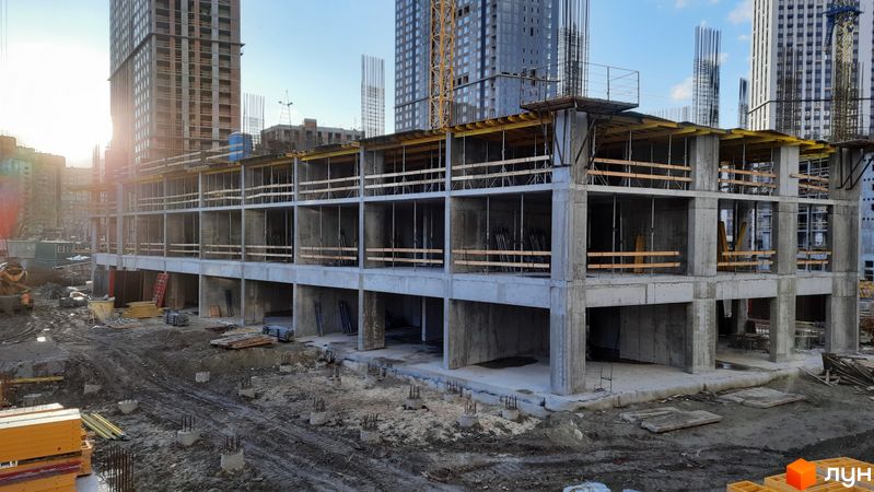 Хід будівництва ЖК Метрополіс, 4 будинок (секція 3), листопад 2021