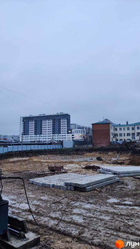 Ход строительства ЖК Немецкий проект на Холодной Горе, 1 дом, декабрь 2021