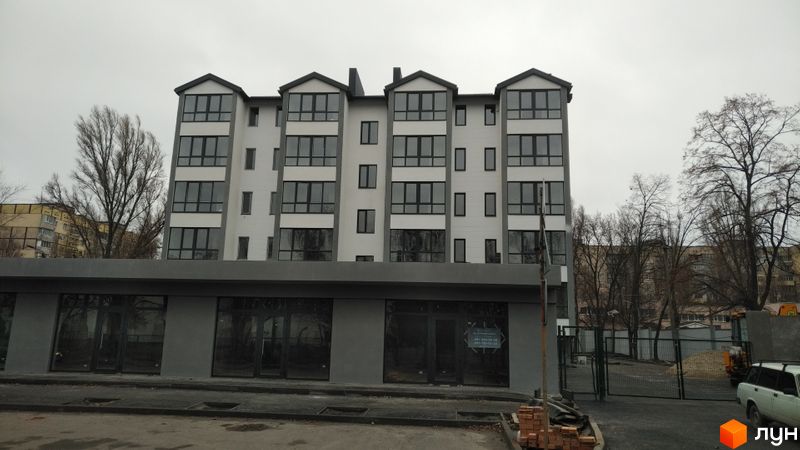 Хід будівництва Клубний будинок „Березинський“, Будинок, грудень 2021