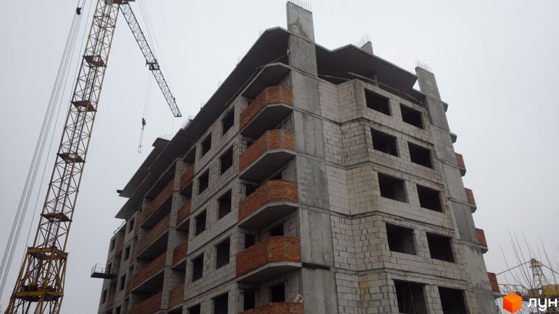 Ход строительства ЖК НебоSky, 2 дом (секция 1), декабрь 2021