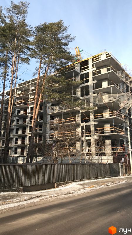 Ход строительства ЖК Utlandia-2, 1 дом (секция 1), январь 2022